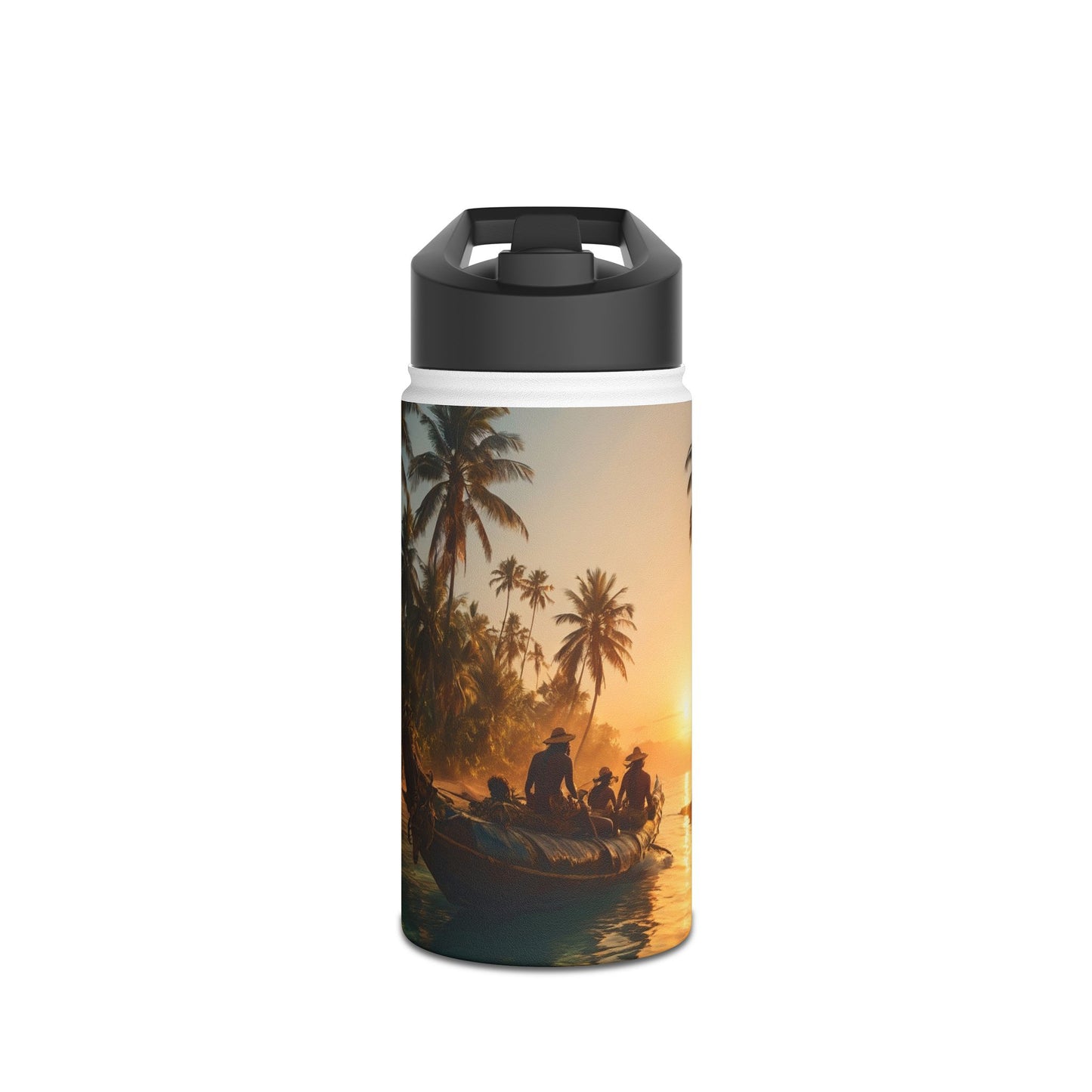 Cool Breeze Stainless Steel Water Bottle, Standard Lid